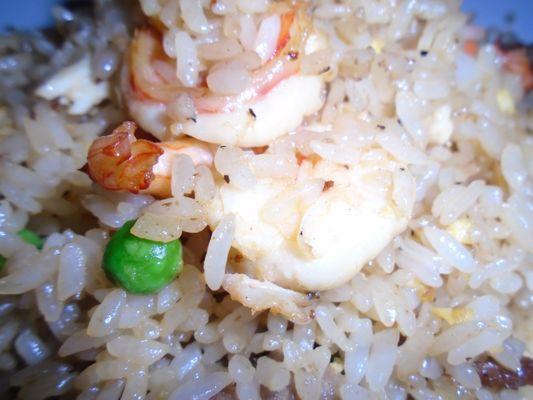 House fried rice, close-up.