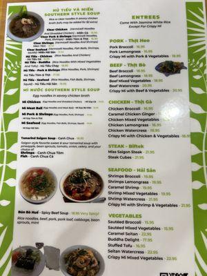 Page 2 of the menu