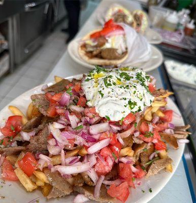 Loaded Gyro Fries!