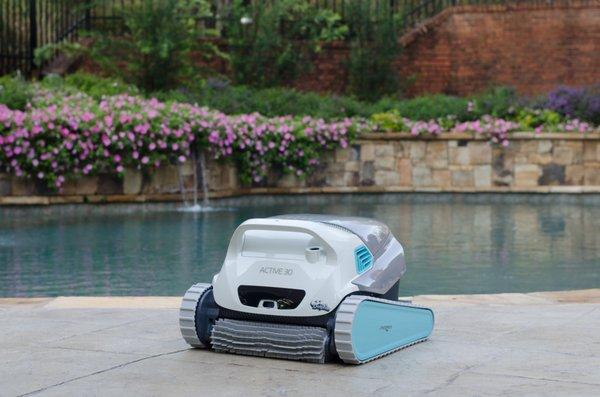 Maytronics Dolphin  swimming pool cleaner. In our opinion, the best automatic vac on earth!!