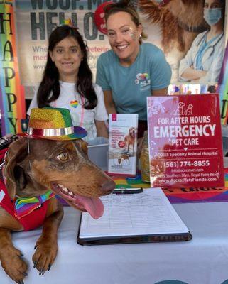 We had a ton of pups visit us at our booth while we were at Palm Beach Pride.