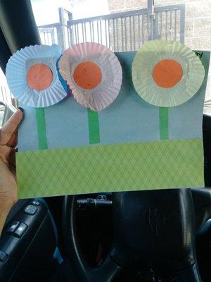 Mothers day art work & gidts from my son. Super touching & creative.