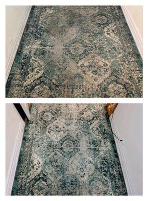 Rug cleaning ( before & after)