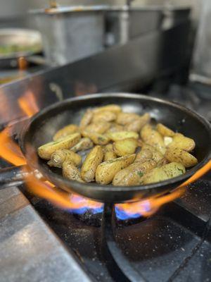 Duck Fat Confit Fingerling Potatoes