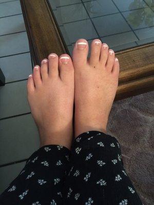 My took very good care of my toes!