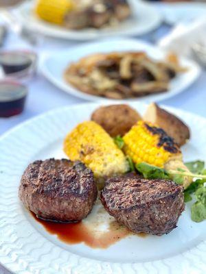 Steak & corn