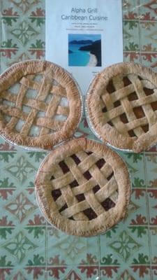 Delicious pineapple, guava and coconut tarts.