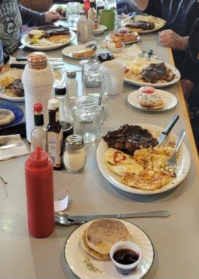 $26 ribeye breakfast!  Delicious!!!  :)'