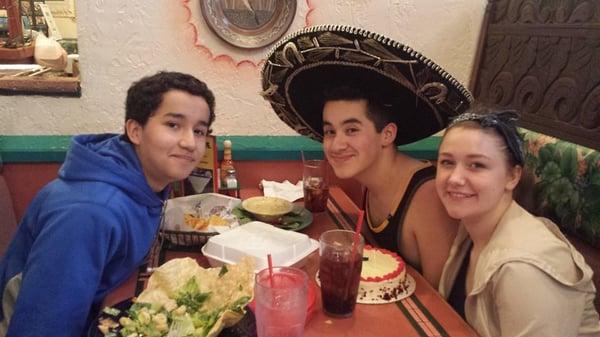 after a nice visit to doctor campbell we always go to our favorite mexican restaurant!