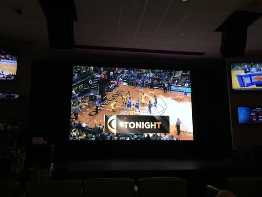 The big screen at William Hill Sports Book!