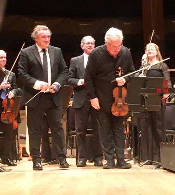 Jamie Martin & Pinchas taking bows