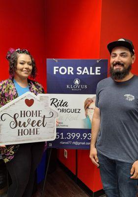 First Time Home Buyers 
 Jen & German  
 Congratulations!