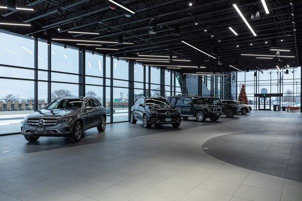 Mercedes-Benz show floor interior