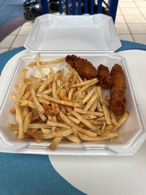 Chicken combo with fries