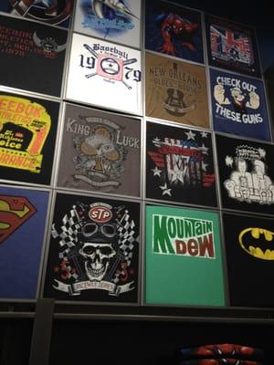 T shirt wall