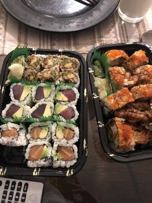 G12. Eel Avocado, G23. Tuna Avocado Maki, G24. Salmon Avocado Maki, G18. Shrimp Tempura Maki, G17. Soft Shell Crab Maki