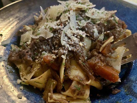 Short rib pappardelle is a special but may be added to the menu soon!