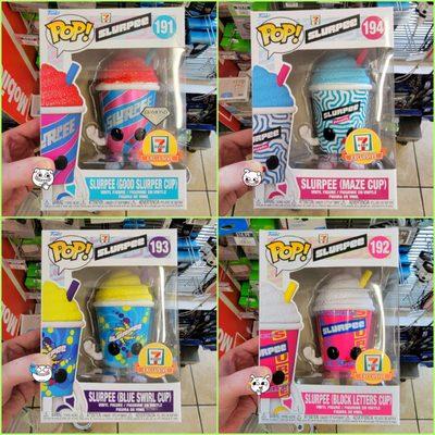 Exclusive Slurpee Funko Pops.