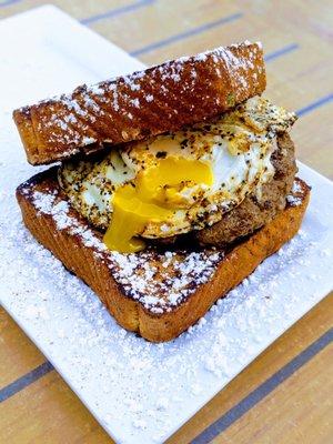 French Toast Burger w/Fries