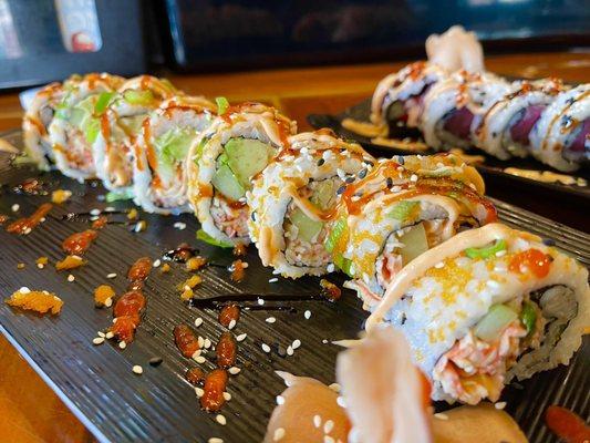 CALI SUSHI ROLL - Literally the best Cali Roll I've ever had.... It's like a Spicy Crab Roll in Beastmode