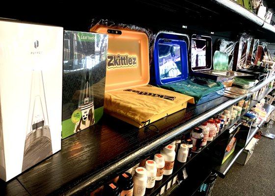 Ask about our Vaporizers and Large selections of Trays