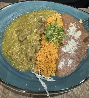 Chile verde plate