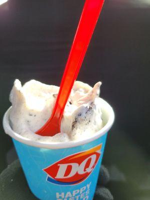 Mini oreo blizzard! My fav! Its never too cold for ice cream!! :)