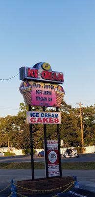 Ice cream sign