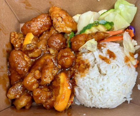 Orange Chicken and rice