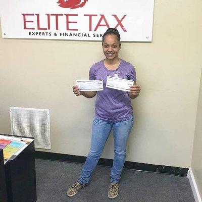 Another satisfied customer receiving not one but two refund checks.