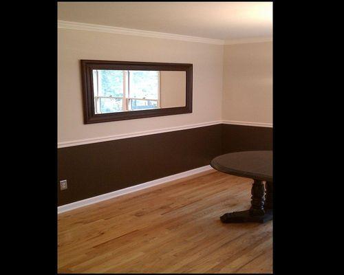 Redesign of dinning room. After painting