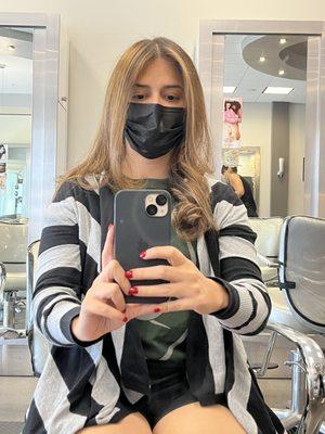 Balayage done.