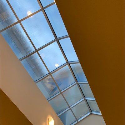 Skylights - very bright and cheerful inside.