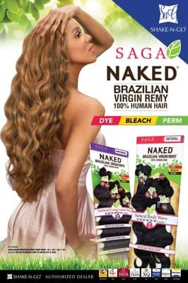 Saga Naked Brazilian Non Processed Hair use "sulfate & paraben free" shampoo and conditioner for long use. read all directions!!