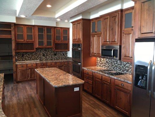 Kit Custom Homes Pinehurst 2510 Black Walnut Cabinets