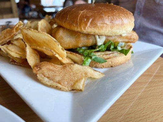 Fried fish sandwich, amazing!