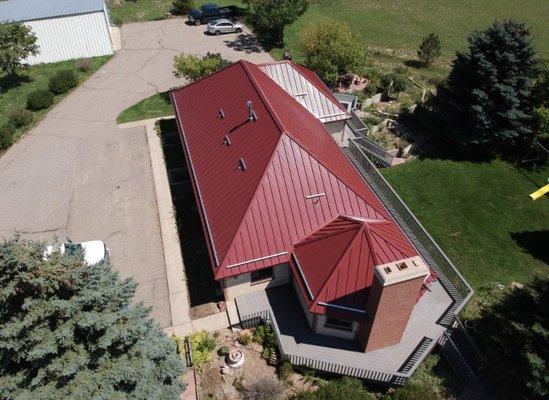 Standing seam metal roof in Fort Collins Colorado