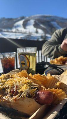 Chili cheese dog.