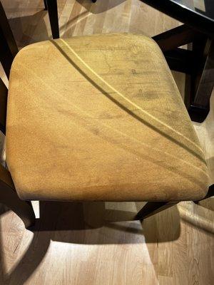 Before dining room chairs- after cleaning.