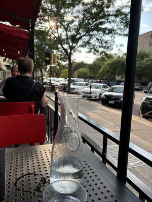 Great Italian and pizza options with a view of the Old Capitol.