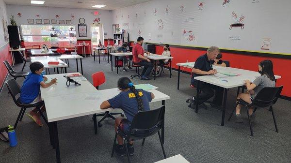 A well-spaced environment for learning.