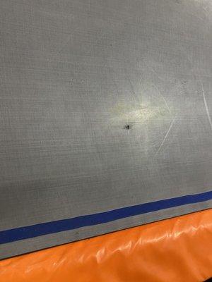 Small hole in trampoline that was not dealt with