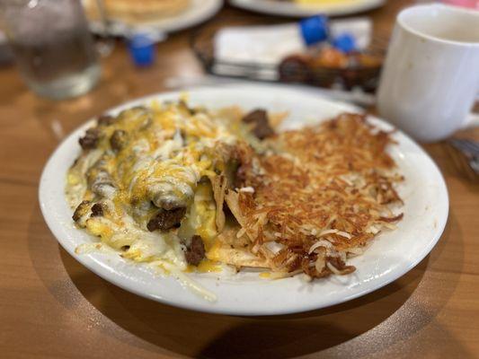 Asada Chilaquiles Plate