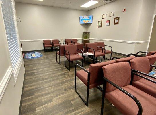 Waiting area at Rocky Run Family Medicine.