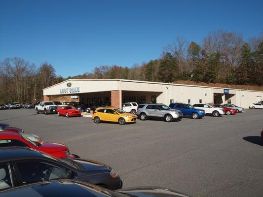 We are located across the street from the WalMart Plaza in Sylva, NC