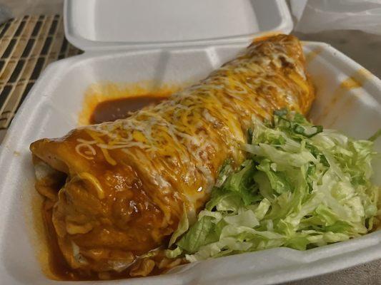 El bandido burrito enchilada style