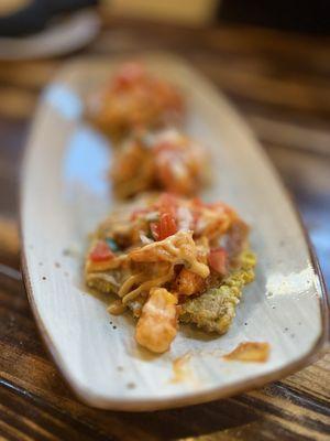 Tostones rellenos (Shrimp)