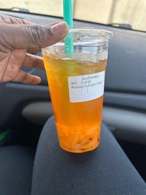 Passion fruit fruit tea