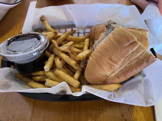 French dip with fries