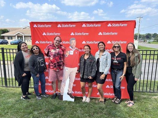 Proud of my team for hitting the greens at the golf tournament! ‍ Supporting the community in style...